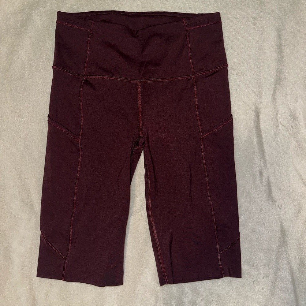 Lululemon Athletica Maroon Athletic Shorts